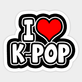 I Love K-Pop Sticker